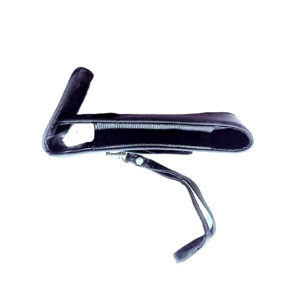 Men's Black Canvas Phone Case/Belt Holster ~ Detachable Strap ~ Expandable Sides - Picture 5 of 10